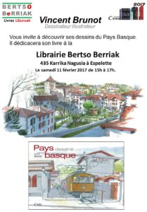 Séance de dédicace à Espelette – Librairie Bertso Berriak