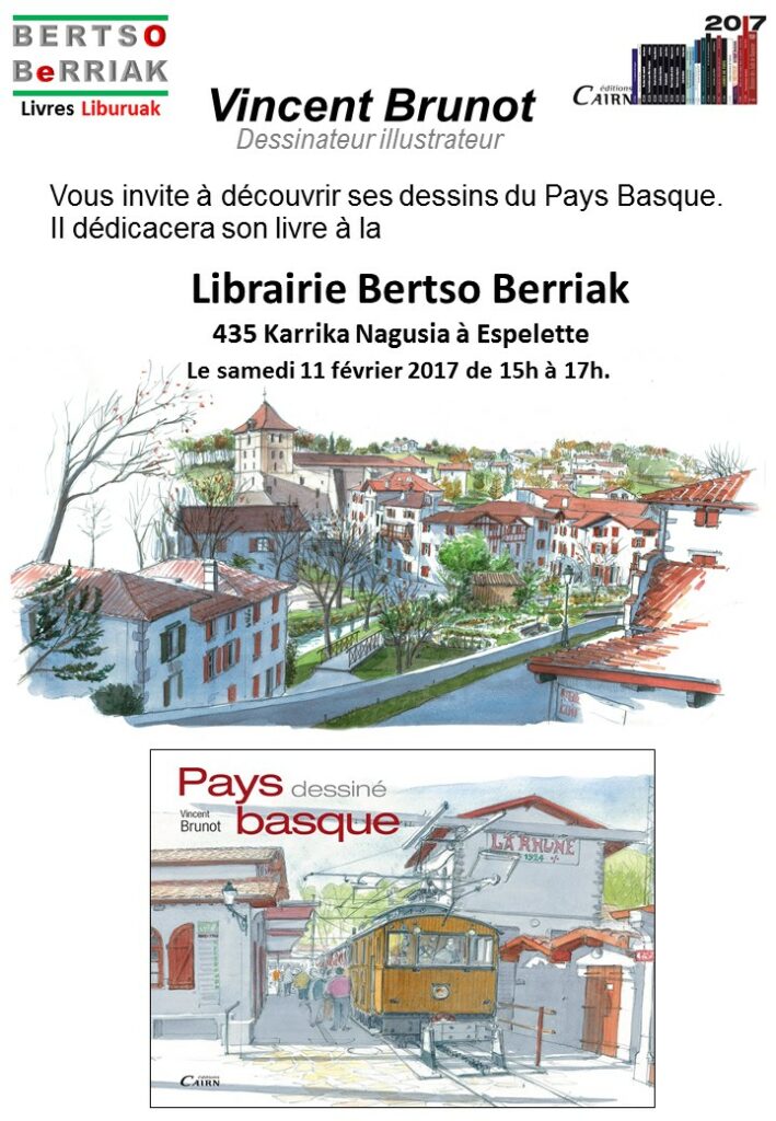 Séance de dédicace à Espelette – Librairie Bertso Berriak