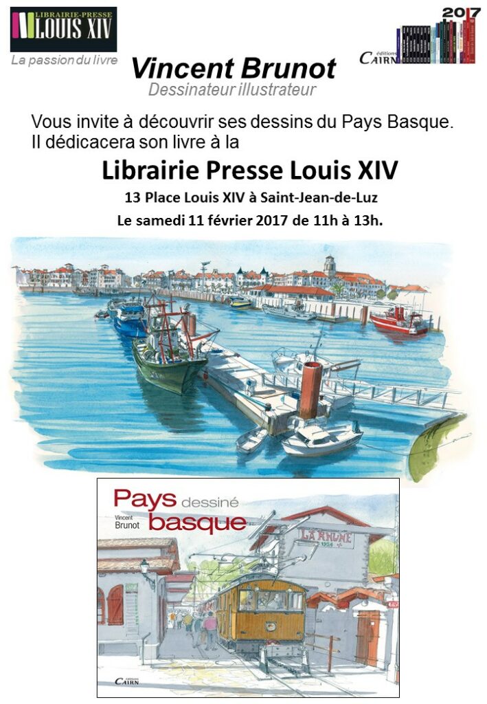 Séance de dédicace à Saint-Jean-de-Luz – Librairie Presse Louis XIV