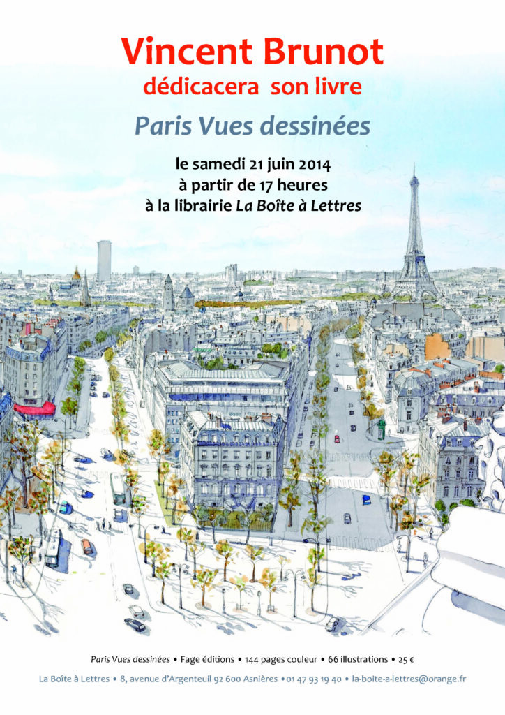 Séance de dédicace à Asnières-sur-Seine (juin 2014)