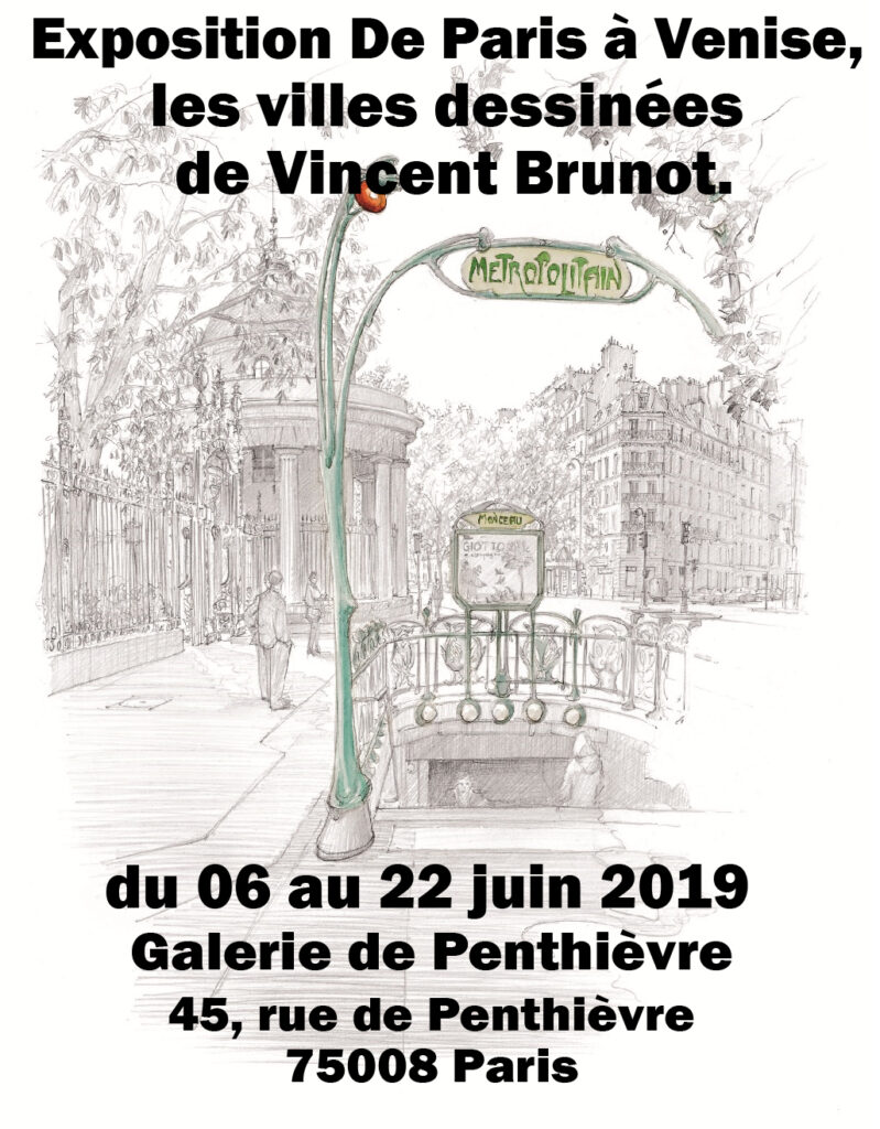 Exposition De Paris à Venise, les villes dessinées de Vincent Brunot